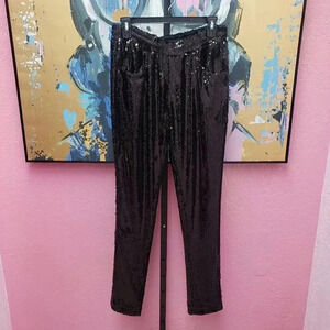 NWT Berek Black Sequin Lined Pant